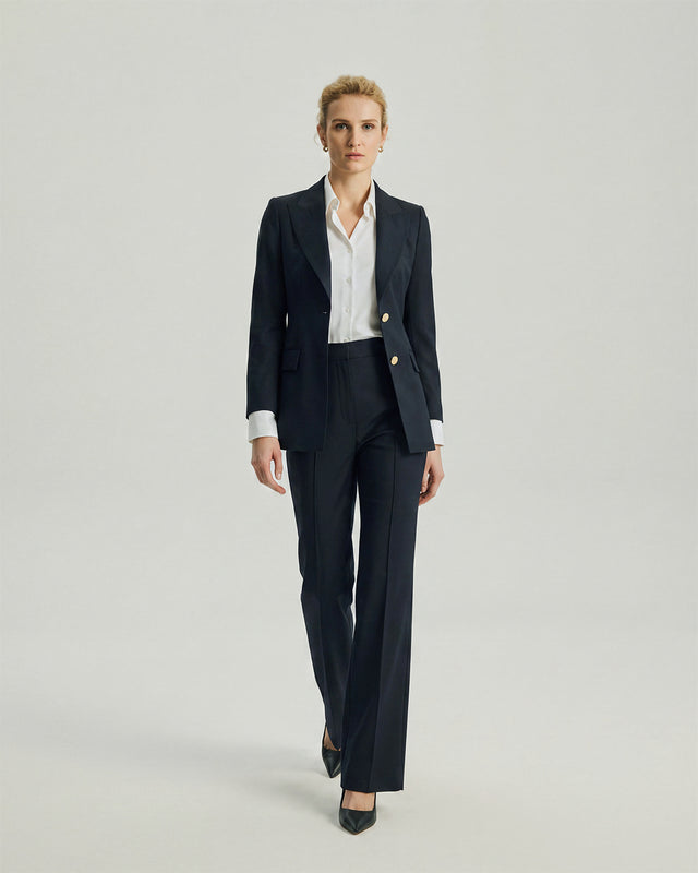 Dom Blazer Dark Navy Check