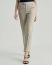 Elena Trousers Textured Apricot