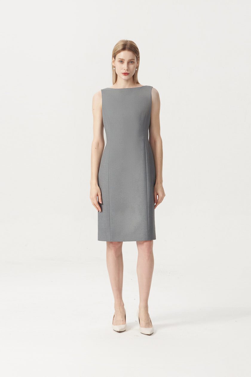 EV Sudro™ Ivy Gray Sleeveless Dress