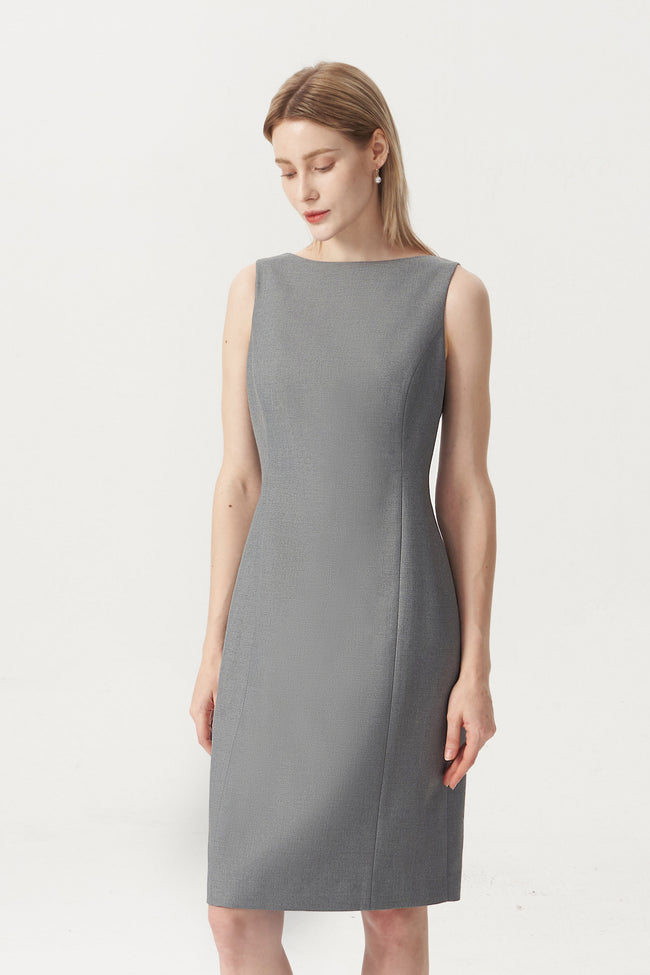 EV Sudro™ Ivy Gray Sleeveless Dress