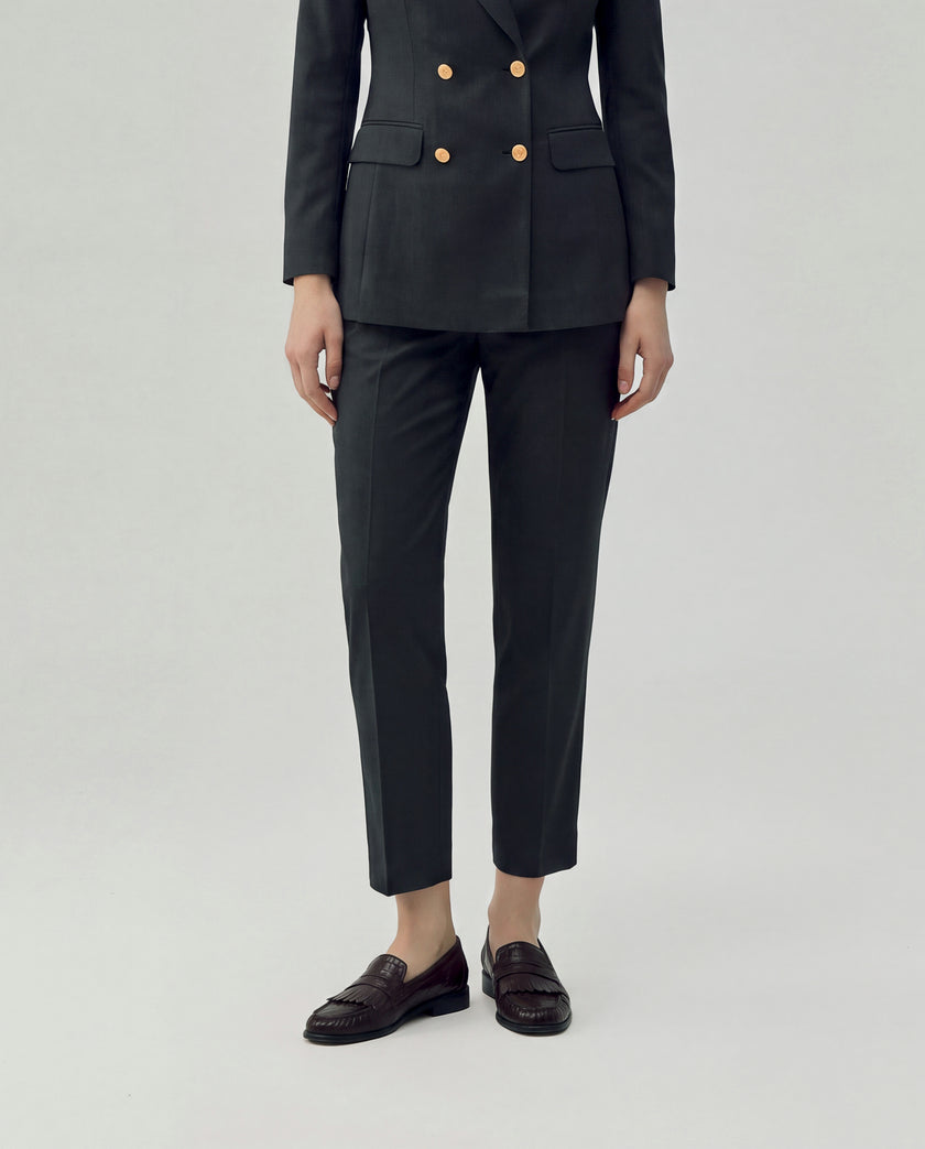 Elena Trousers Charcoal Grey