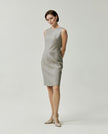 Curie Dress Textured Apricot