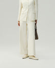 Straight-Leg Trousers Vanilla