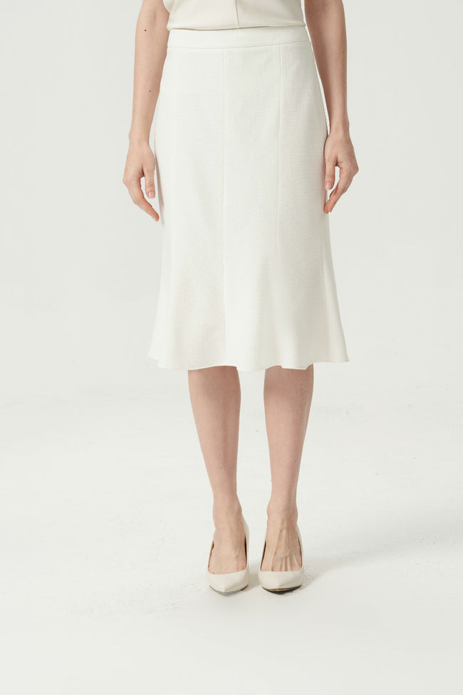 EV LéSem™ Smog White Fishtail Skirt