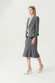 EV LéSuit™ Smoky Grey Double-breasted Four-button Blazer
