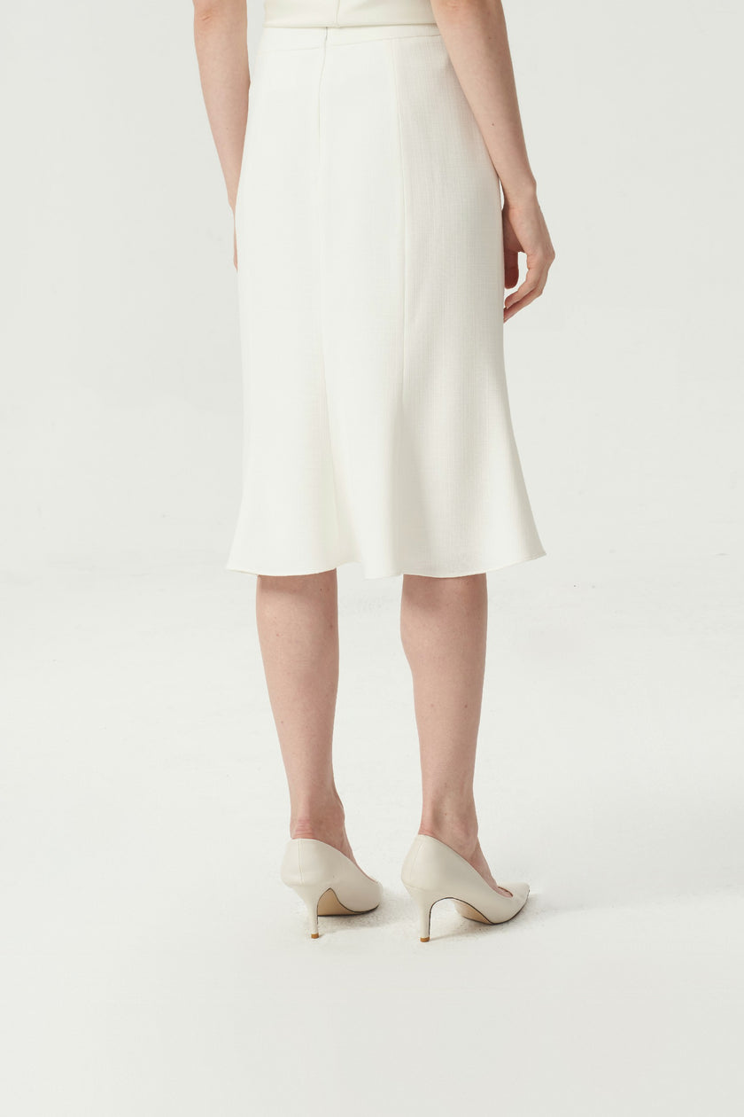 EV LéSem™ Smog White Fishtail Skirt