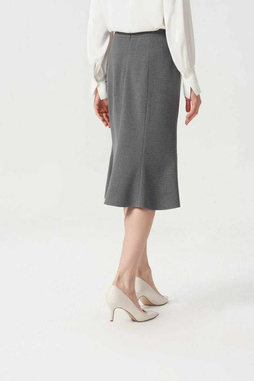 EV LéSem™ Smog Smoky Gray Fishtail Skirt