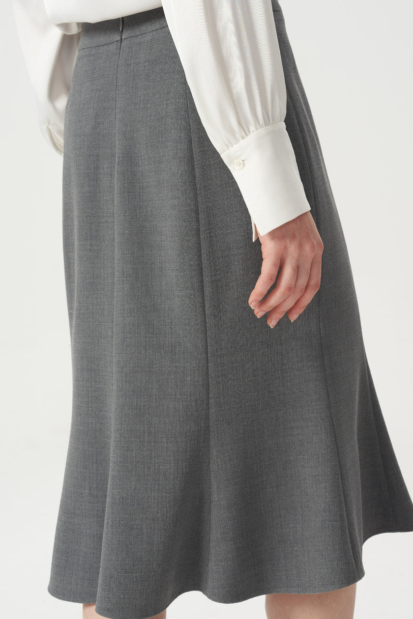 EV LéSem™ Smog Smoky Gray Fishtail Skirt