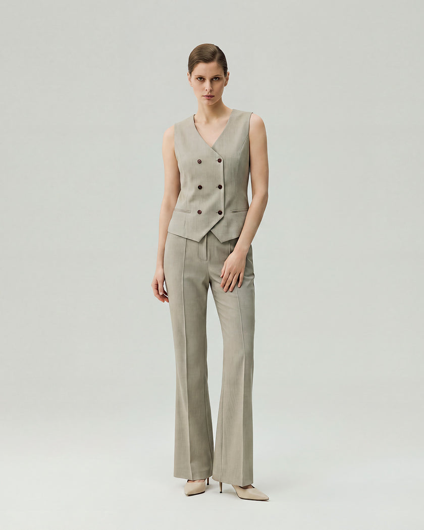 Teresa Vest Textured Apricot
