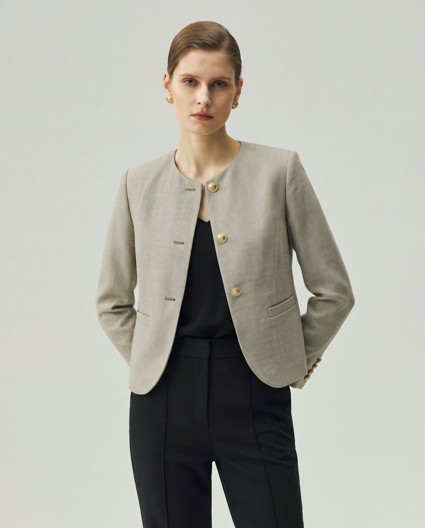 Gabri Jacket Textured Apricot