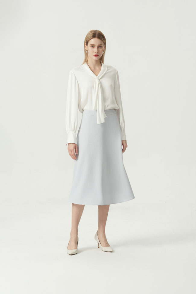 EV LéSem™ Naya Powder Blue A-line skirt