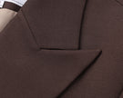 Sculpted Double-Breasted Blazer Ebony Brown