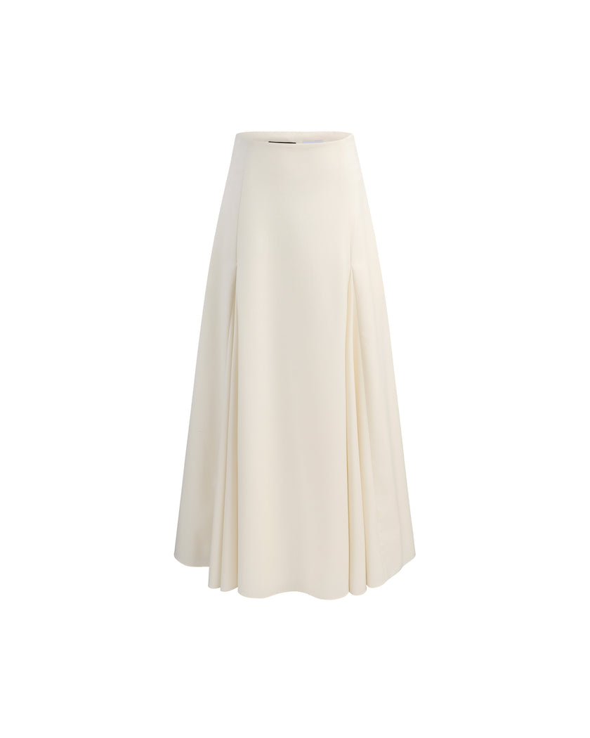 Sculpted Midi Skirt Vanilla