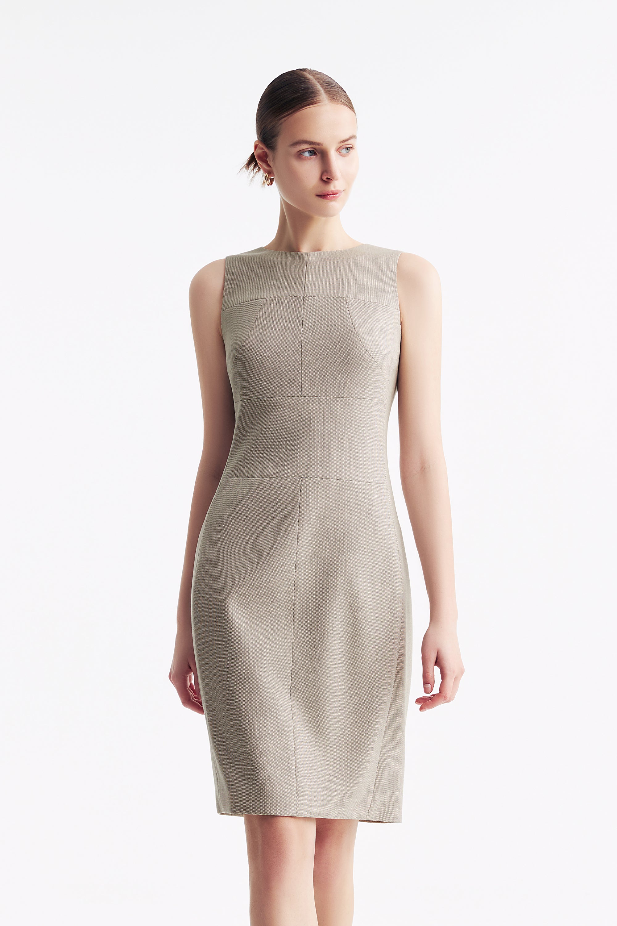 TieForHer - LC CURIE™ Diamond Dress - Apricot - Dress