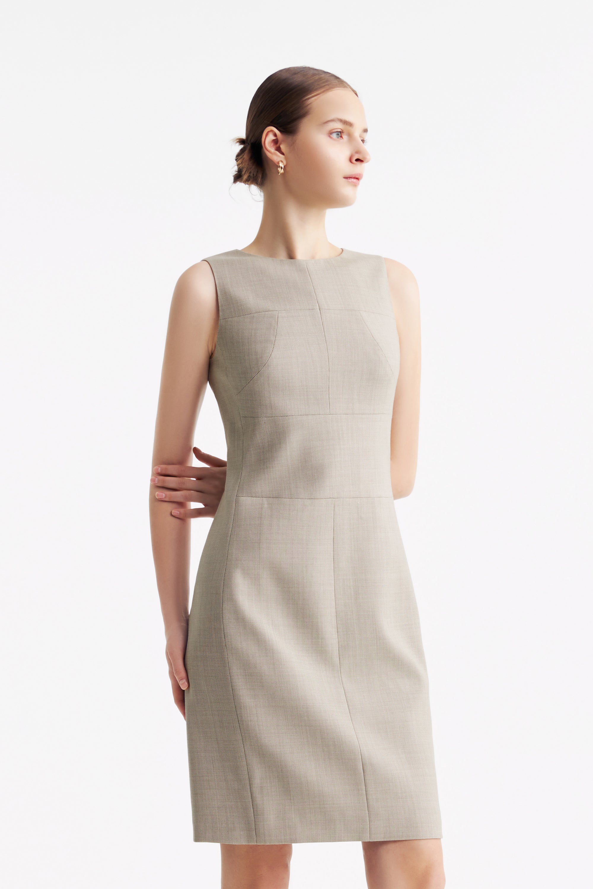 TieForHer - LC CURIE™ Diamond Dress - Apricot - Dress