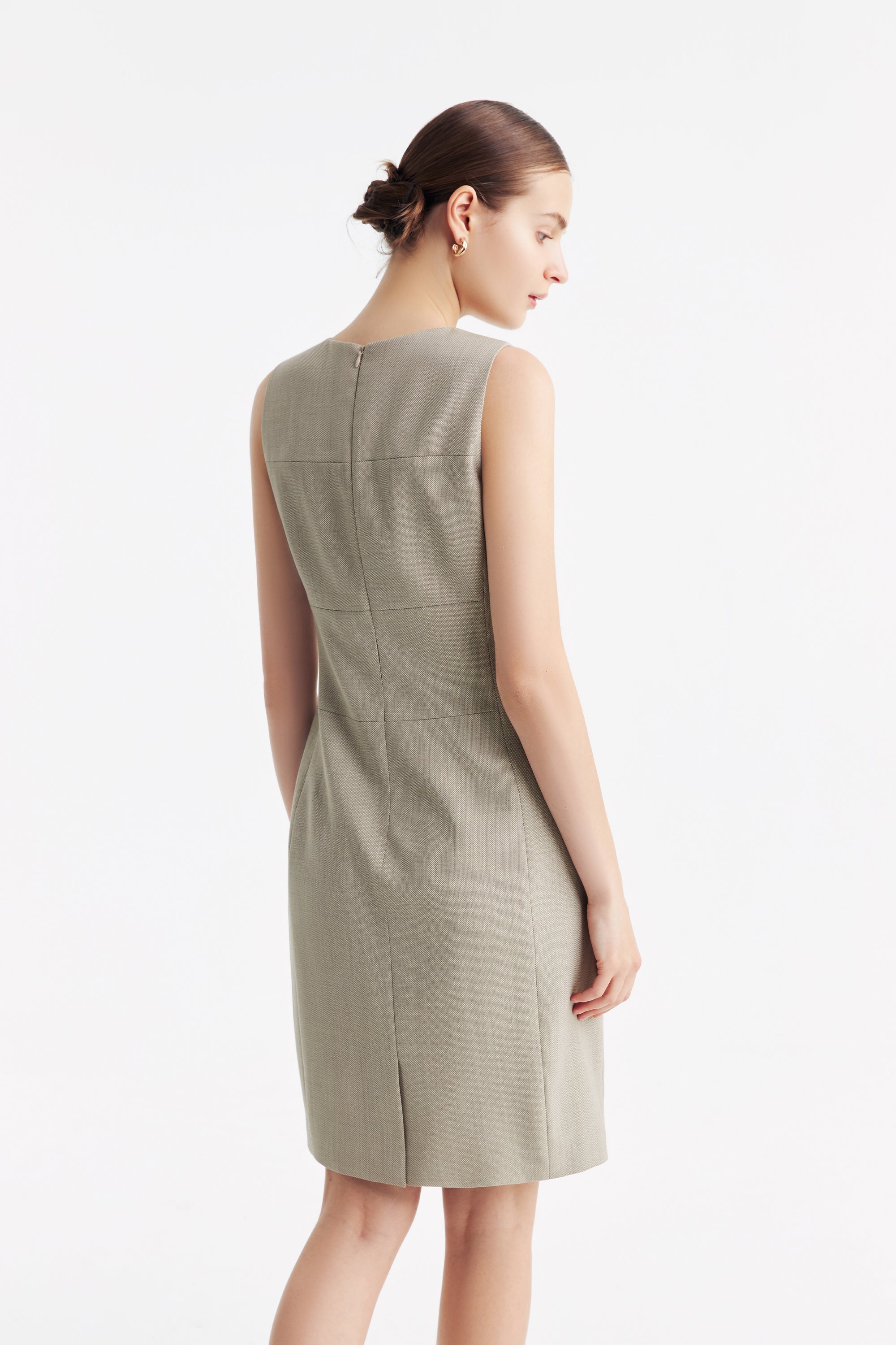 TieForHer - LC CURIE™ Diamond Dress - Apricot - Dress