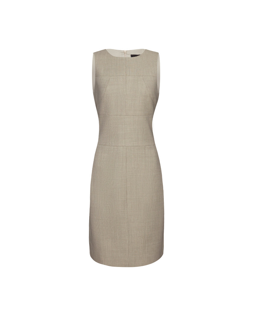 Curie Dress Textured Apricot