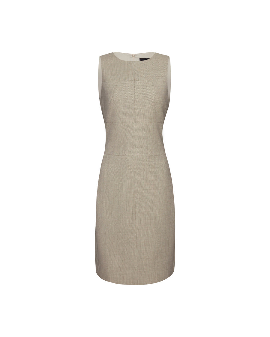 Curie Dress Textured Apricot