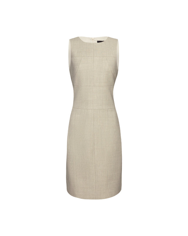 Curie Dress Textured Apricot