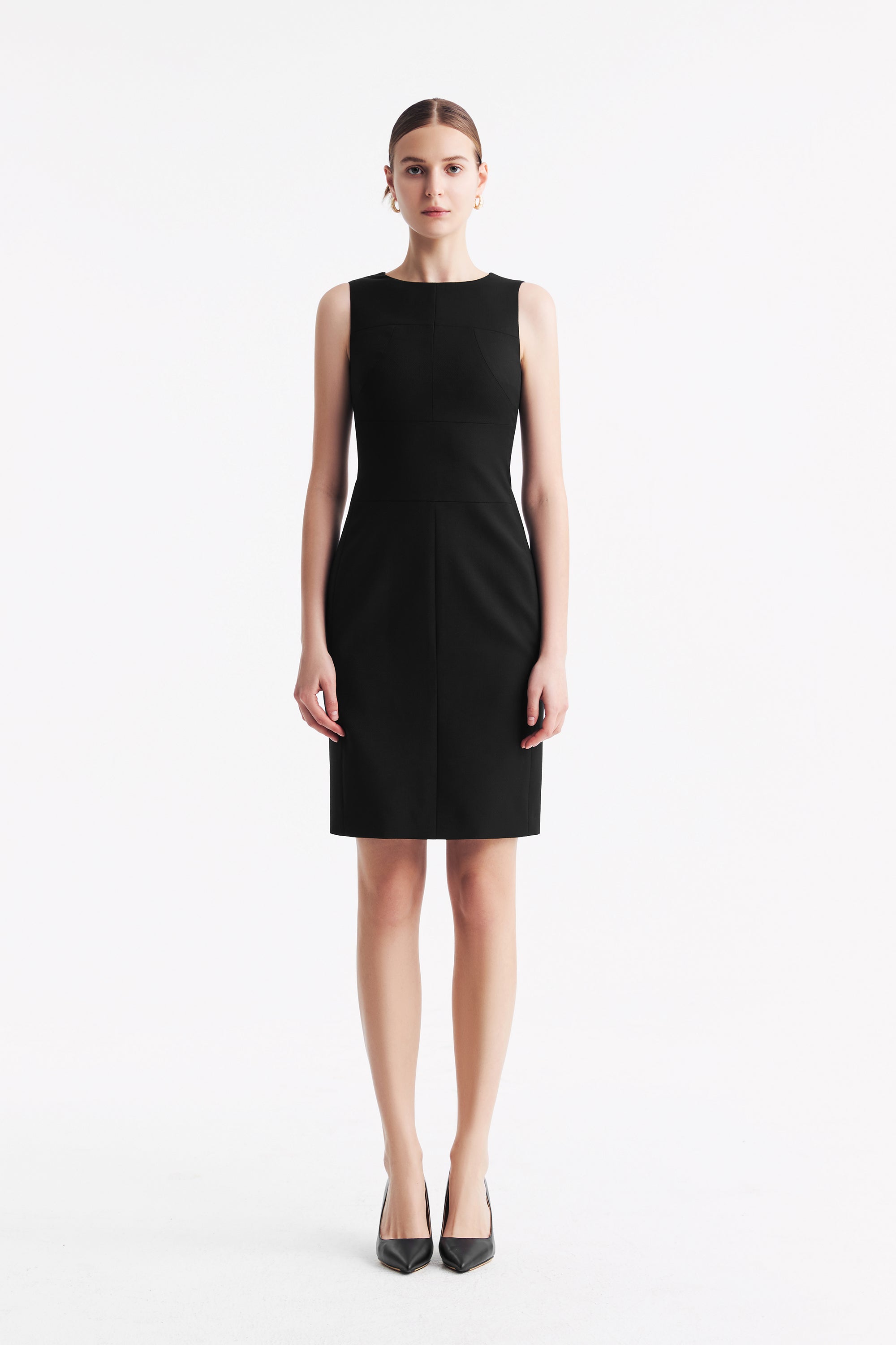 TieForHer - LC CURIE™ Diamond Dress - Black Honeycomb Pattern - Dress