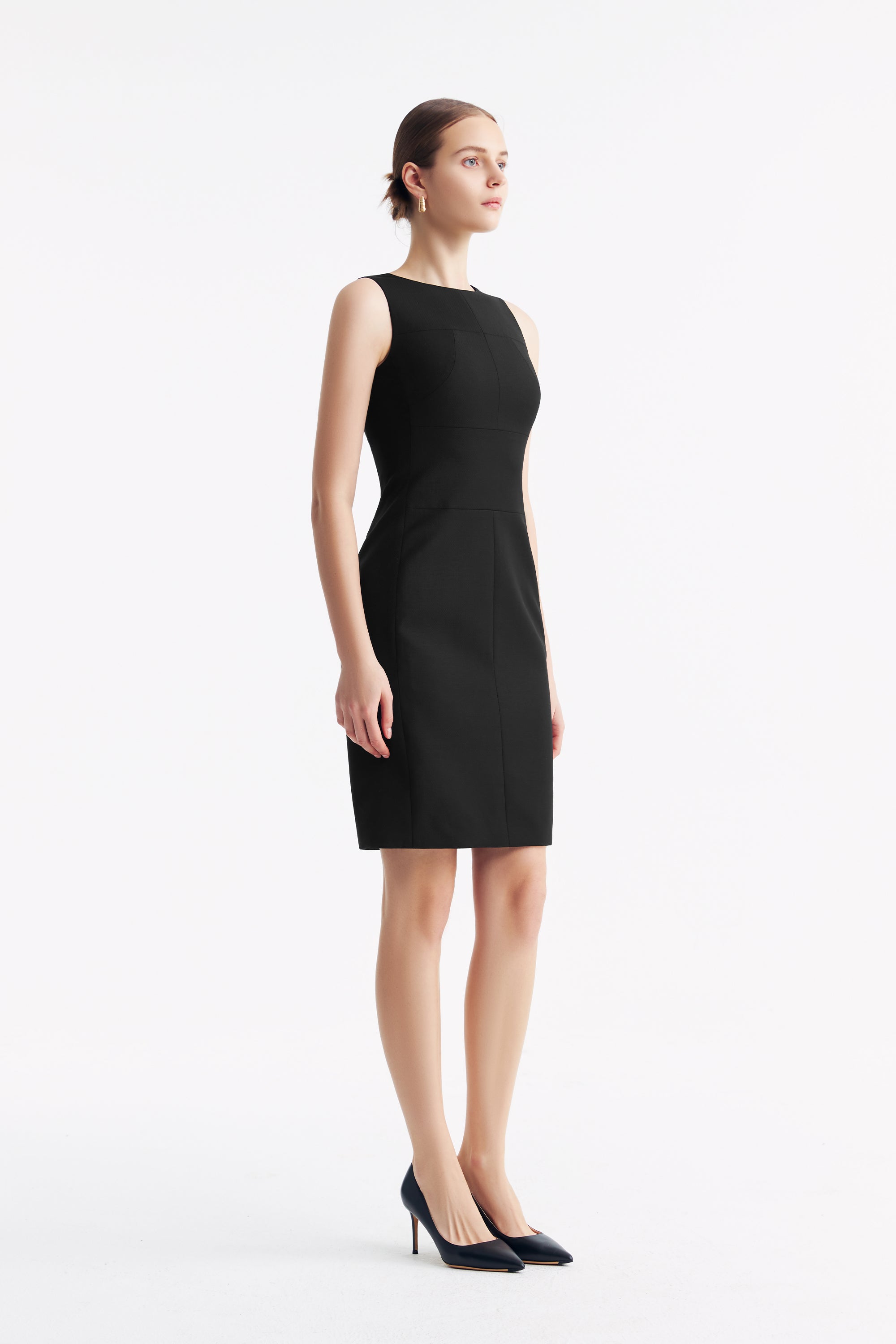 TieForHer - LC CURIE™ Diamond Dress - Black Honeycomb Pattern - Dress