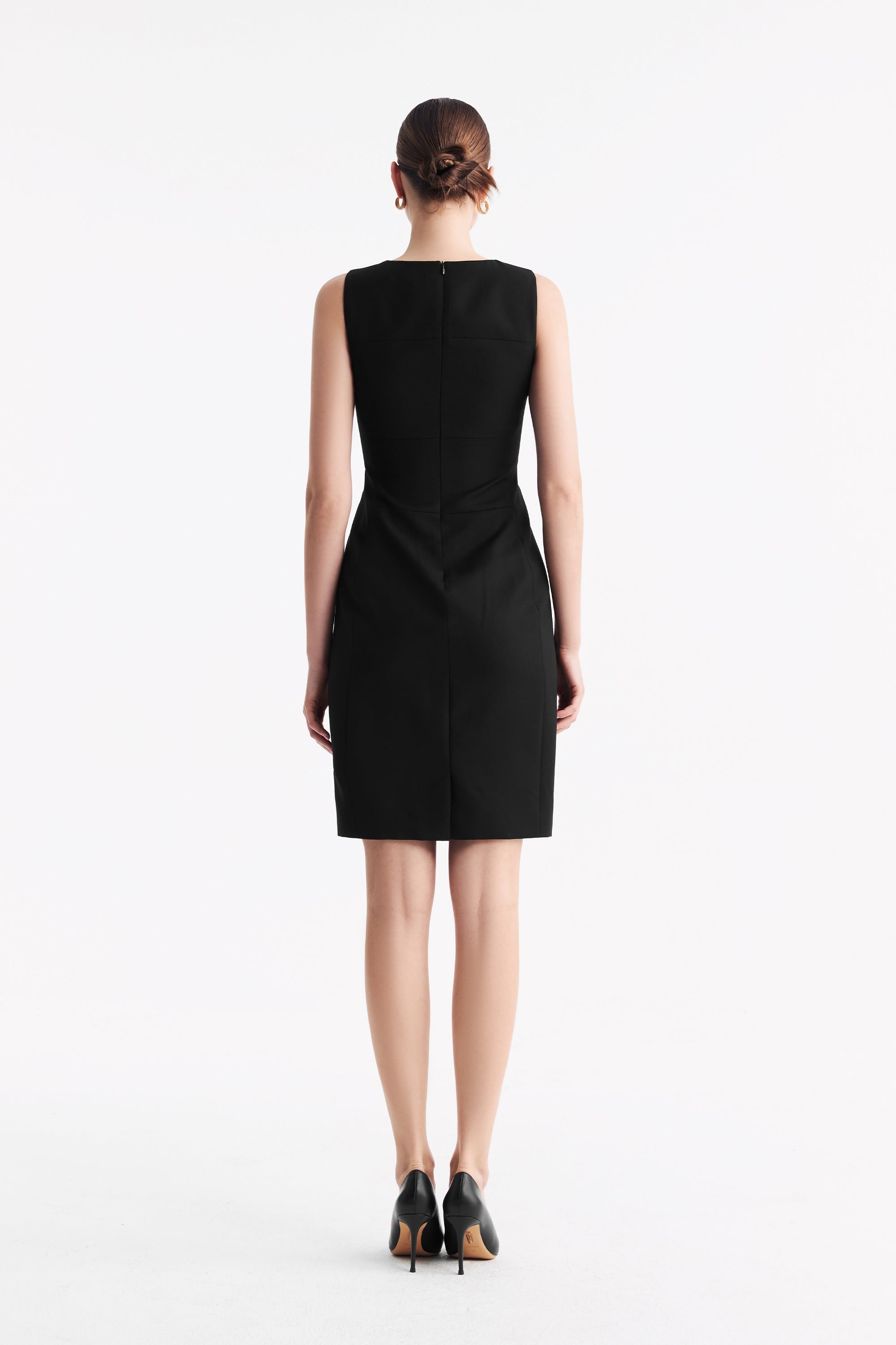 TieForHer - LC CURIE™ Diamond Dress - Black Honeycomb Pattern - Dress