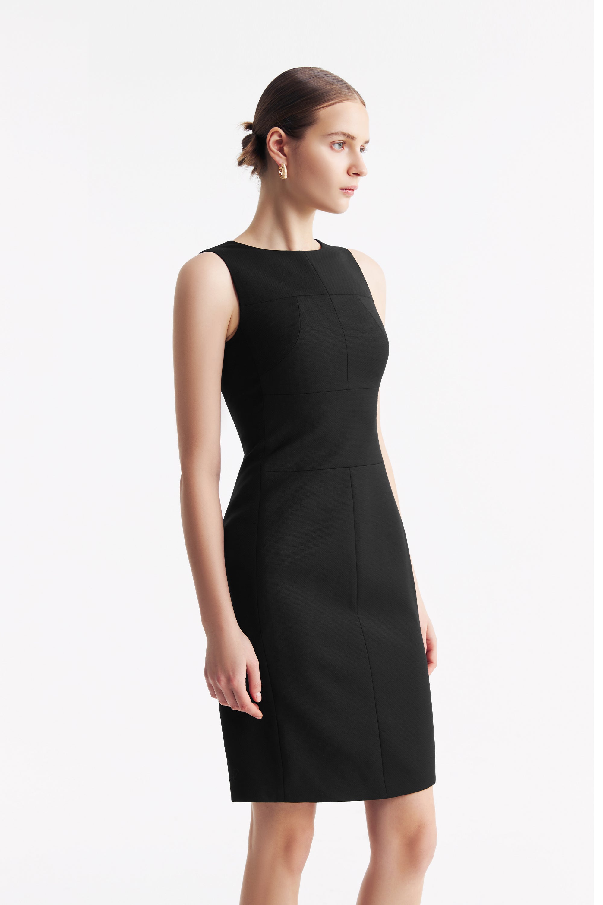 TieForHer - LC CURIE™ Diamond Dress - Black Honeycomb Pattern - Dress