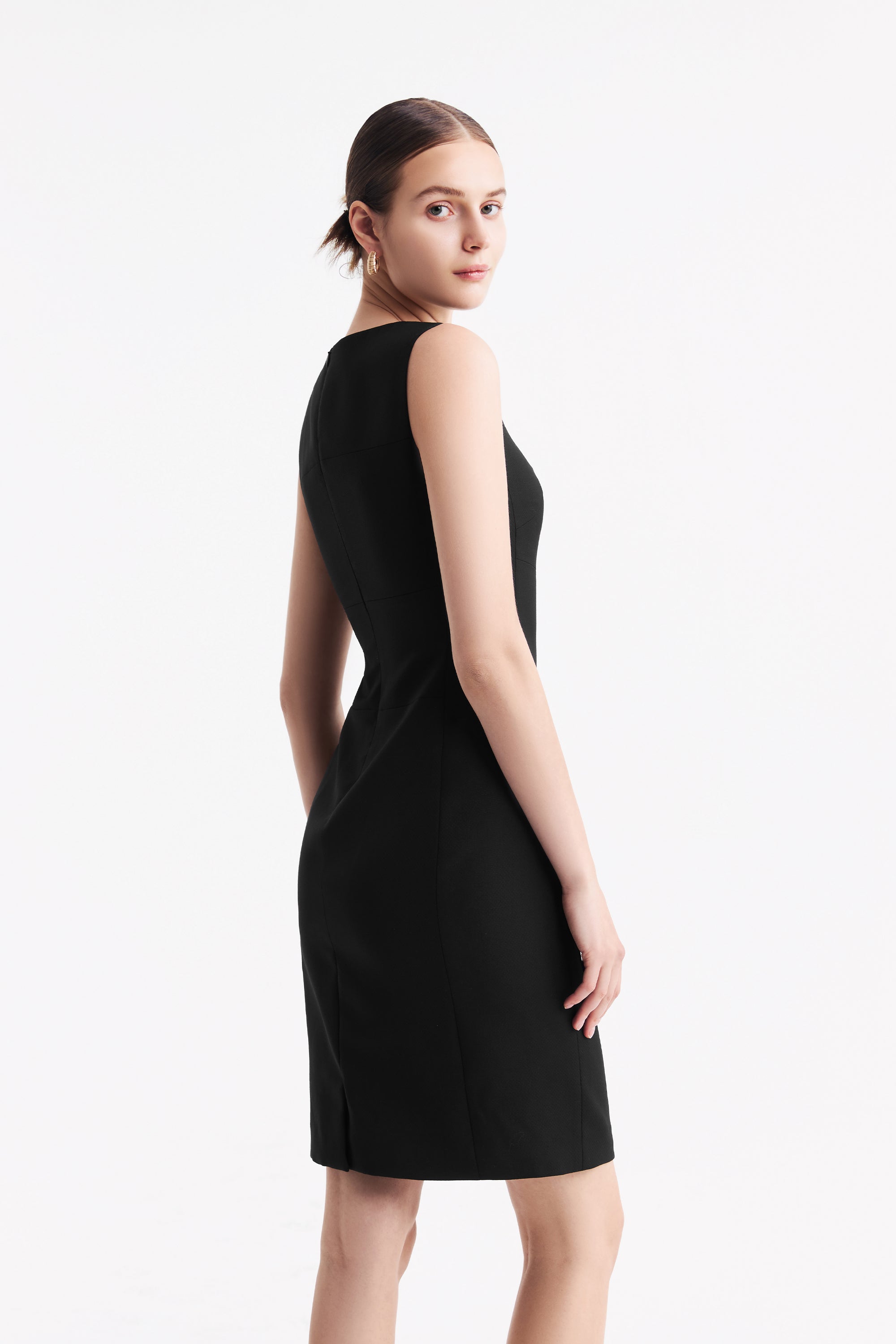 TieForHer - LC CURIE™ Diamond Dress - Black Honeycomb Pattern - Dress