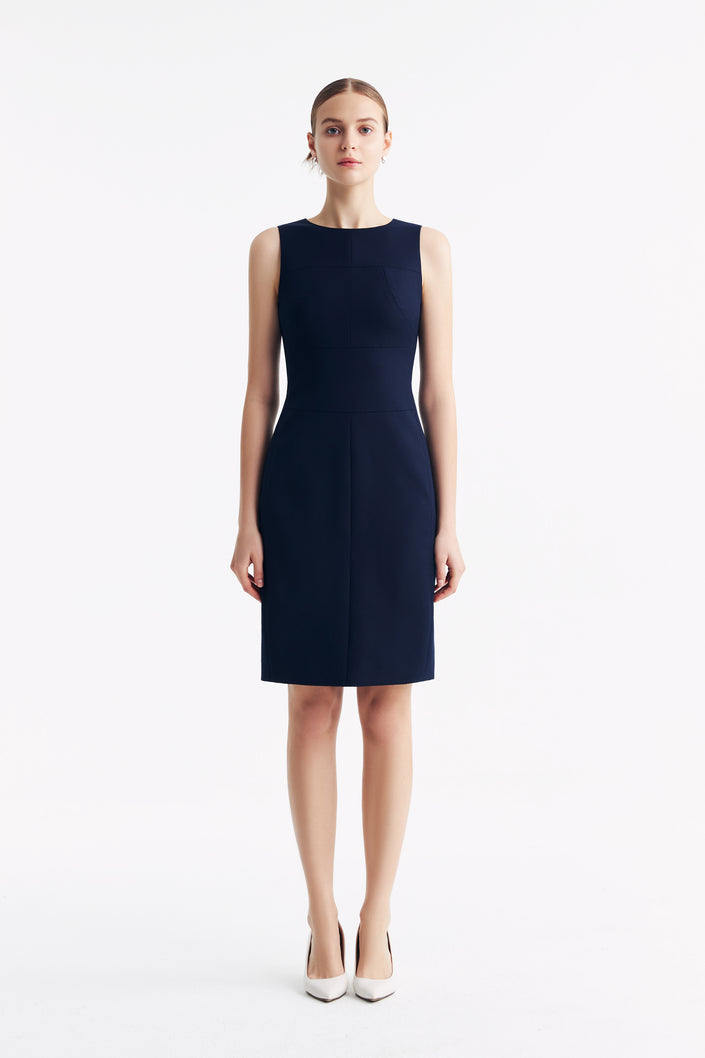 Curie Navy Blue Dress