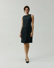 Curie Dress Charcoal Grey