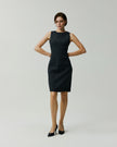 Curie Dress Charcoal Grey