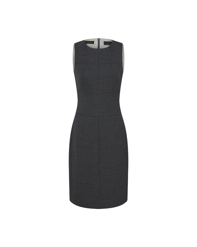 Curie Dress Charcoal Grey