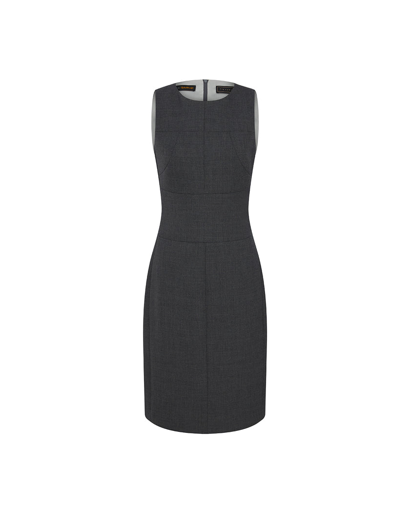 Curie Dress Charcoal Grey