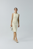 EV Sudro™ Queensland Vanilla Custard Sleeveless Small Mermaid Dress