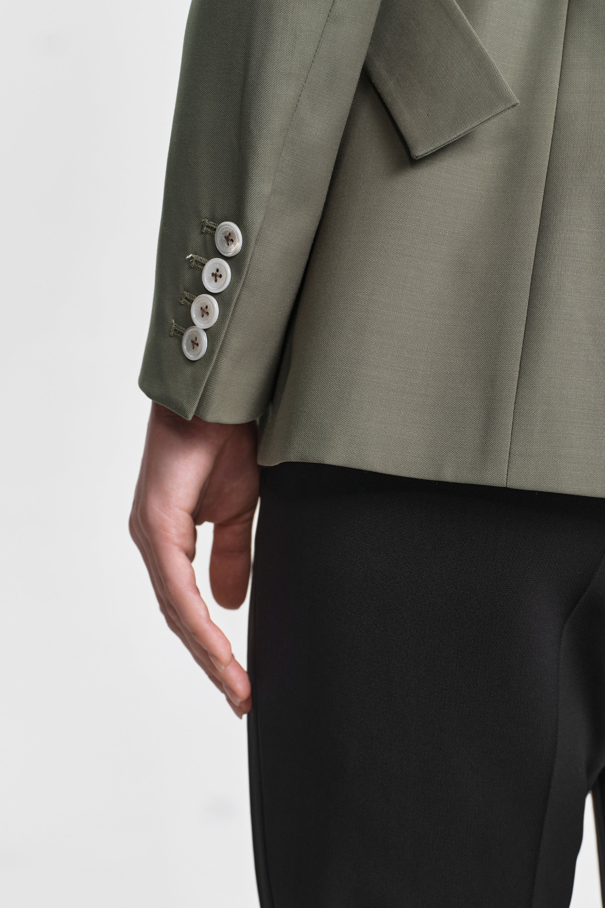 TieForHer - LéSuit™ Waist Tailored Blazer - Deep Khaki - Blazer