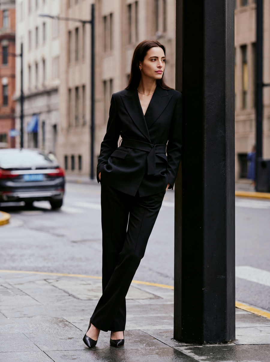 Oxford Blazer Graphite Black