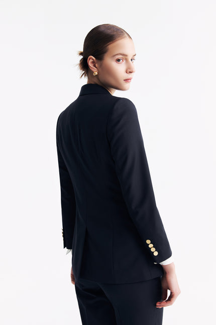 Dom Blazer Dark Navy Check