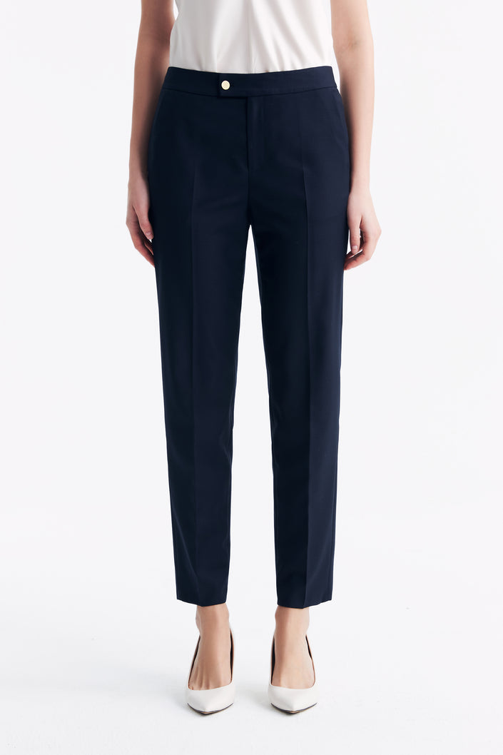 Elena Navy Blue Trousers