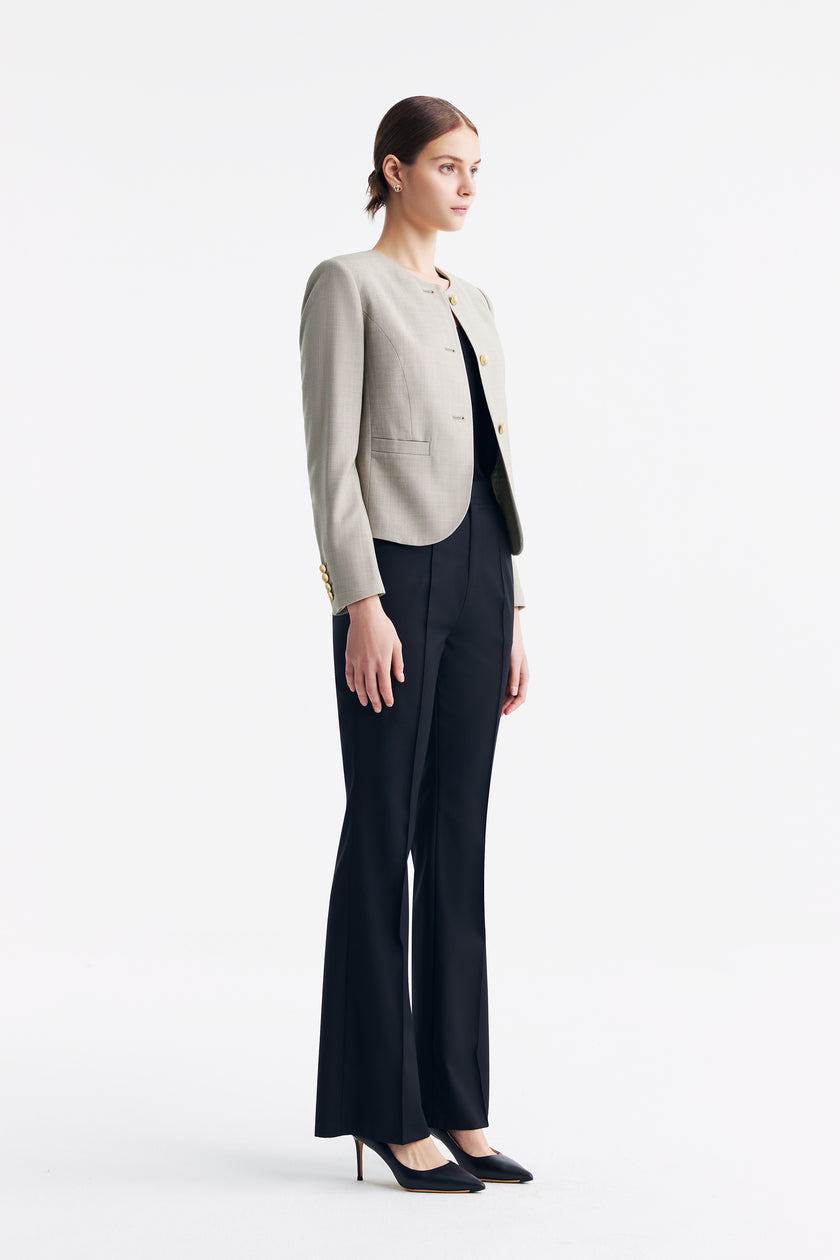 LC GABRI™ Apricot Granular Texture Short Jacket