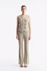 Gandi Trousers Textured Apricot