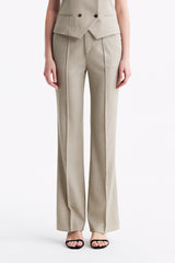 LC GANDI™ Tailored Slim-fit Ankle-length Trousers - Apricot