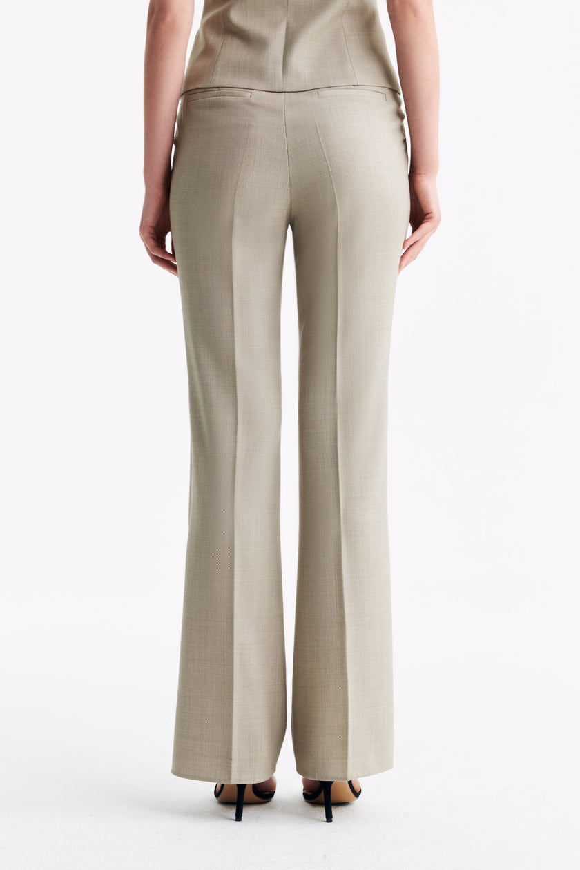 LC GANDI™ Apricot Granular Texture Ankle-length Trousers