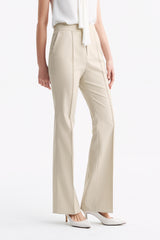 LC GANDI™ Tailored Slim-fit Ankle-length Trousers - Oatmeal