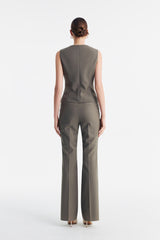 LC GANDI™ Tailored Slim-fit Ankle-length Trousers - Caterpillar Grey