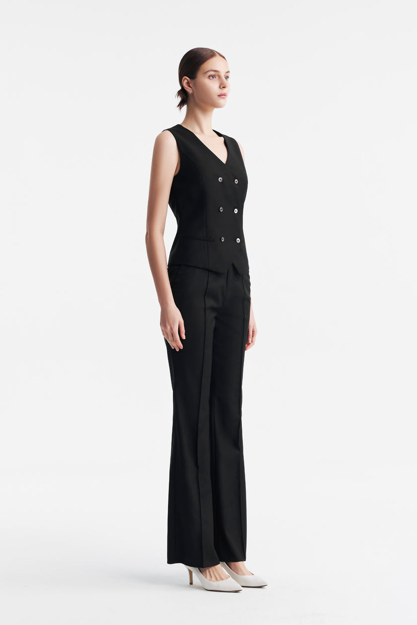 LC GANDI™ Black Ankle-length Trousers
