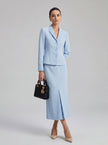 EV LéSem™ Glacier blue Ankle-length mermaid skirt