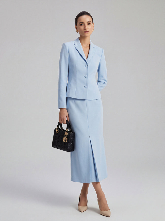 EV LéSem™ Glacier blue Ankle-length mermaid skirt