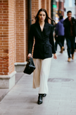 EV LéSuit™ Oxford Graphite Black Waist Tailored Blazer