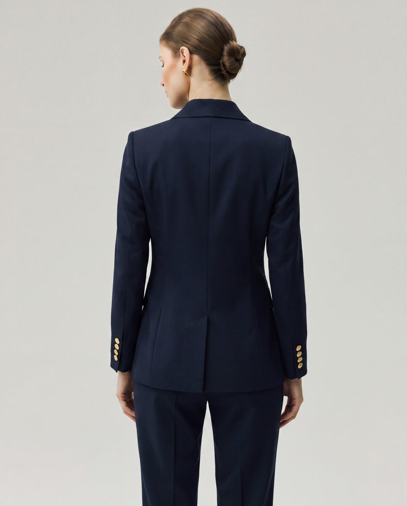 Ace Blazer Dark Navy Check