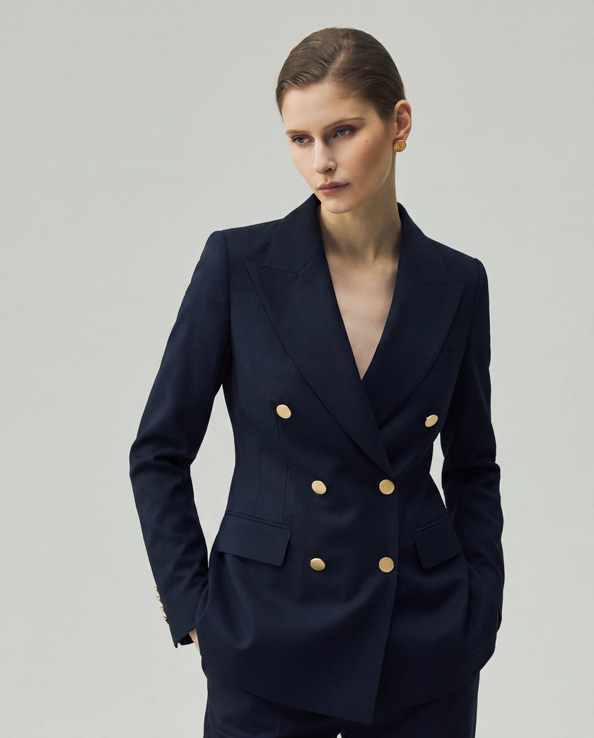 Ace Blazer Dark Navy Check